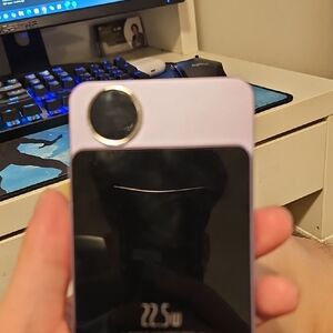 Purple and Black Dual-Port Charger for Cell Phones